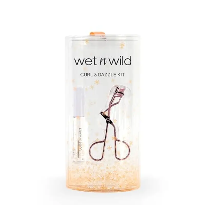Wet n Wild Curl and Dazzle Kit, Set Makeup Occhi con Mascara Clear e Piega Ciglia, Formula Idratante con Vitamina E e