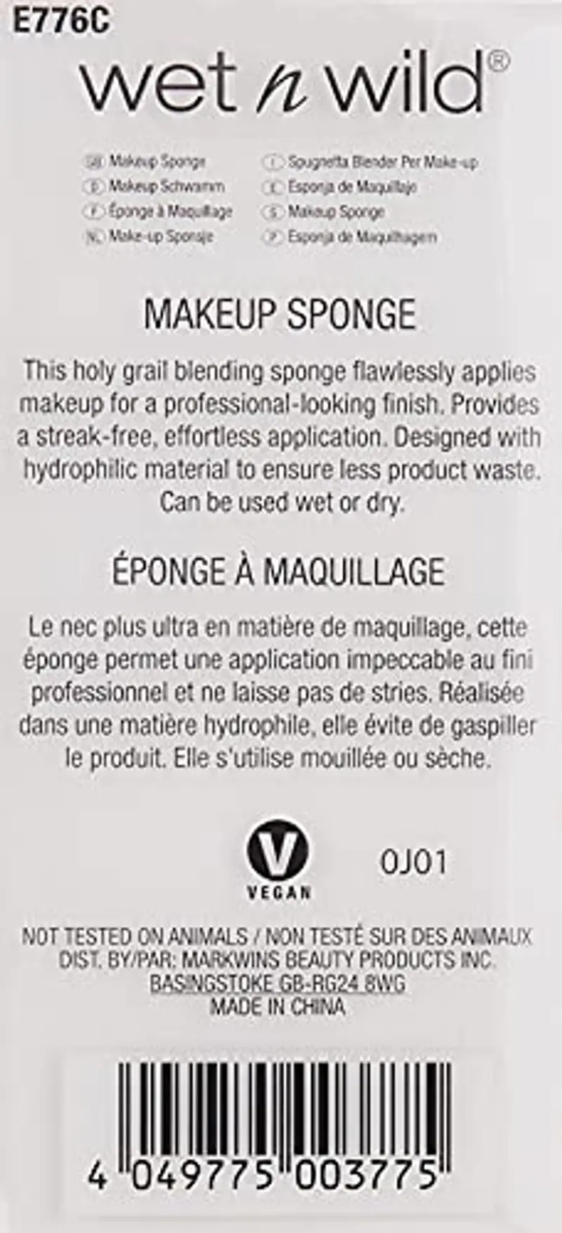 Wet n Wild, Makeup Sponge Applicator, Applicatore di Spugna per Fondotinta e Correttore, Beauty Blender per Copertura Versatile e Costruibile, Spugna di Precisione con Testa a Punta miniatura 3