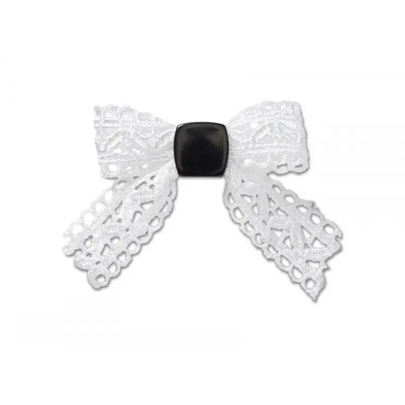 White lace bow