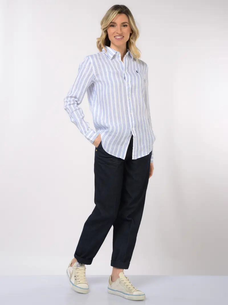 jeans da donna White Sand chino con tasche Blu miniatura 2