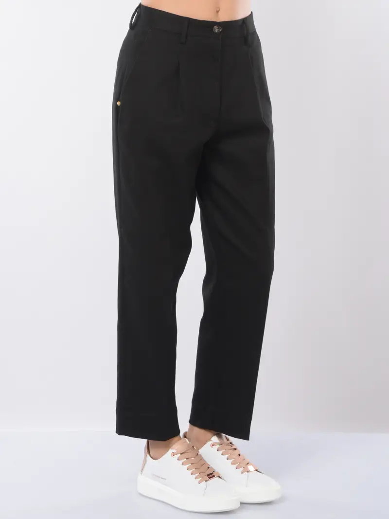 pantalone da donna White Sand a palloncino con pinces NERO