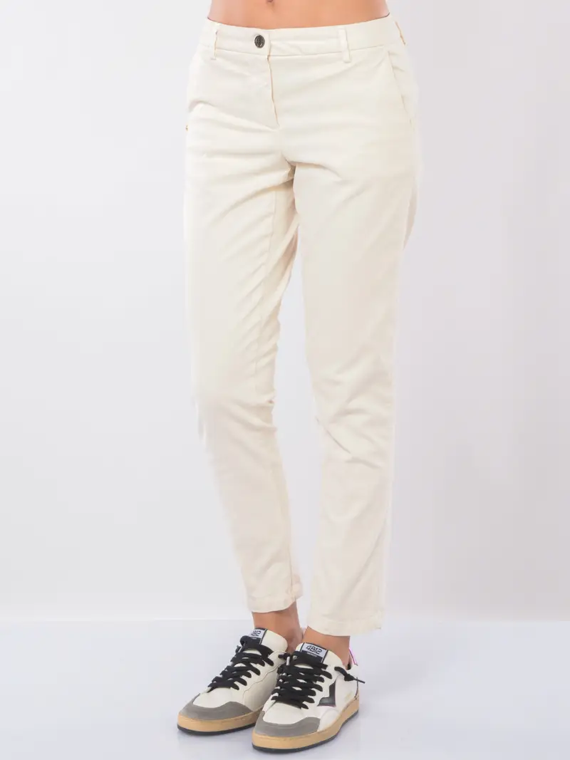 pantalone da donna White Sand chino con elastico BEIGE