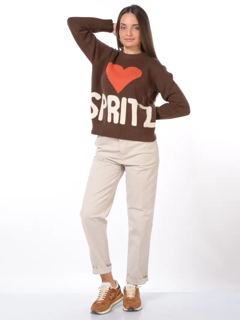 pantalone da donna White Sand chino in cotone BEIGE miniatura 2