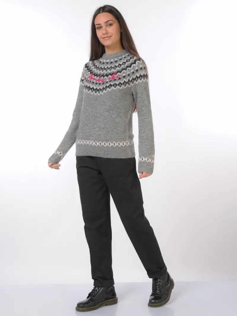 pantalone da donna White Sand chino in cotone NERO