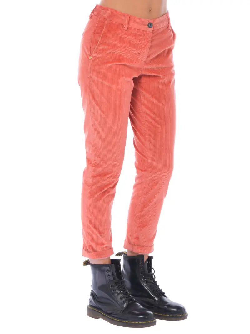 pantalone da donna White Sand chino in velluto Rosa