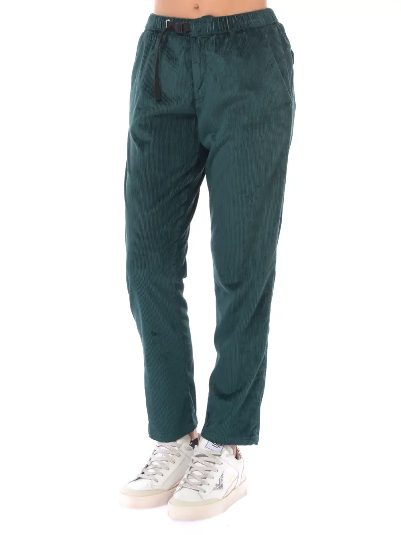 pantalone da donna White Sand in velluto con elastico Verde miniatura 2