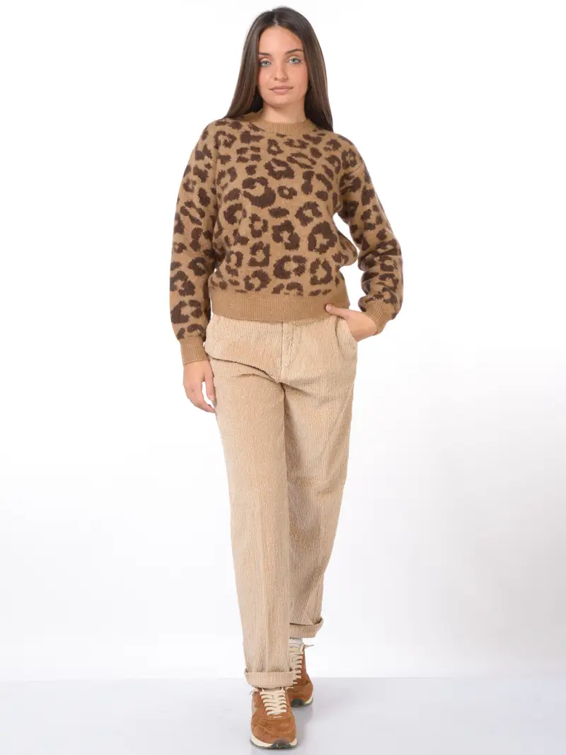 pantalone da donna White Sand tasca america in velluto Grigio miniatura 2