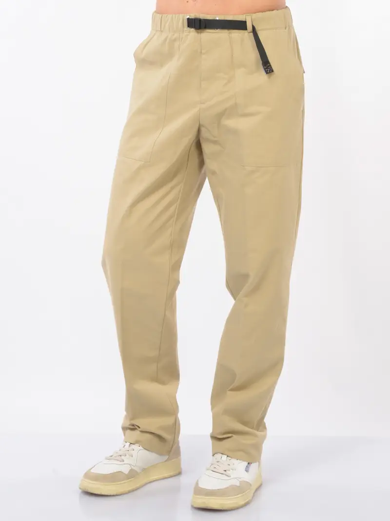 pantalone da uomo White Sand chino tasce a toppa BEIGE