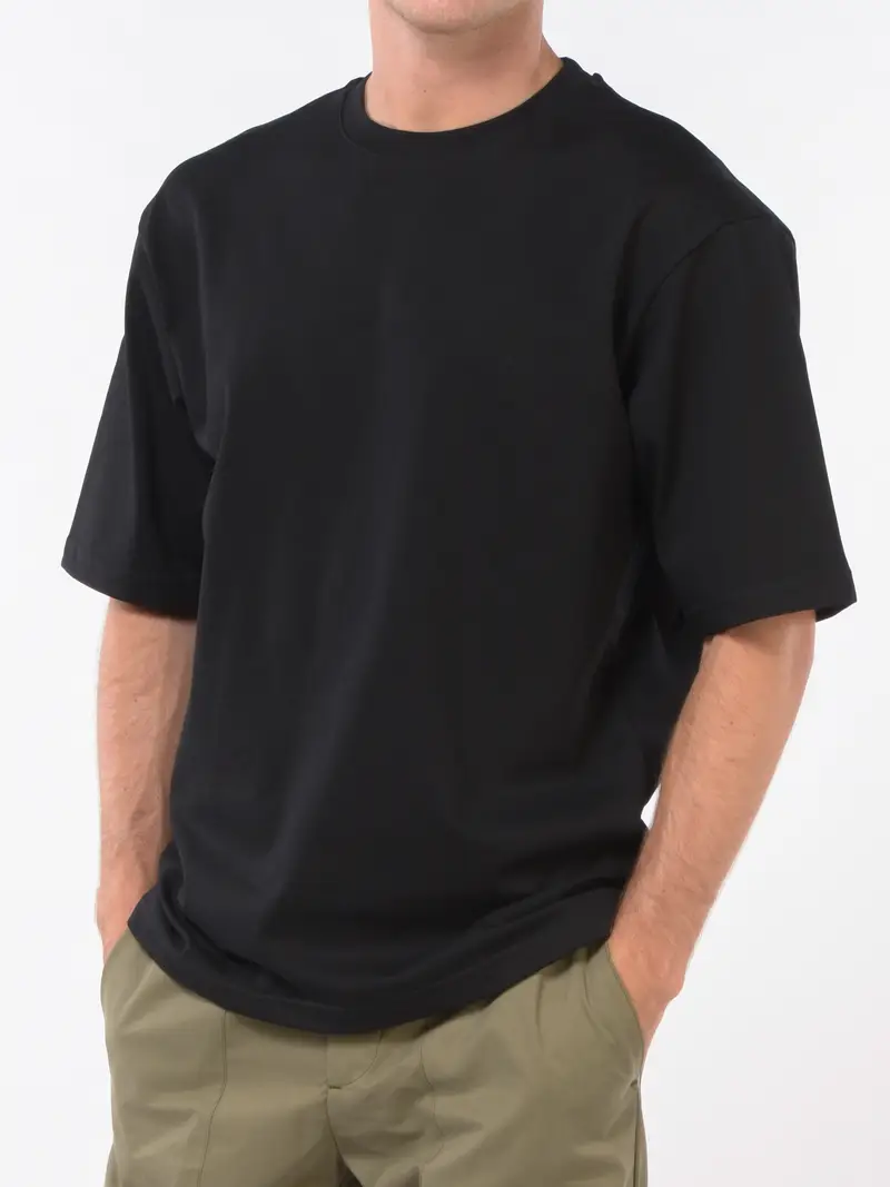 t Shirt da uomo White Sand manica corta over NERO