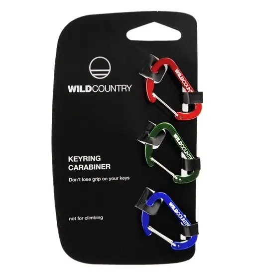 Wild Country Keyring Carabiner Set - moschettone Red