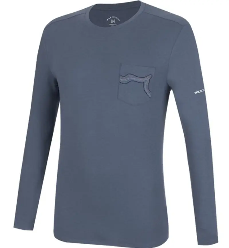 Session 3 M - maglia a maniche lunghe - uomo Blue