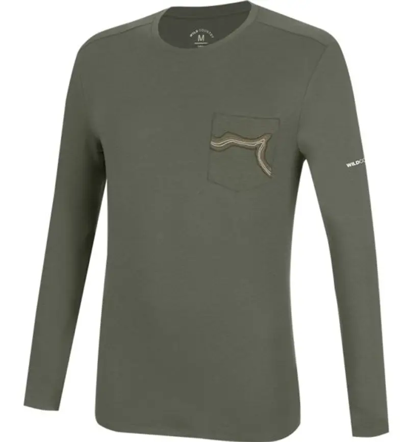 Session 3 M - maglia a maniche lunghe - uomo Green