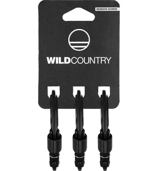 Session - moschettone a ghiera (3 Pack) Black