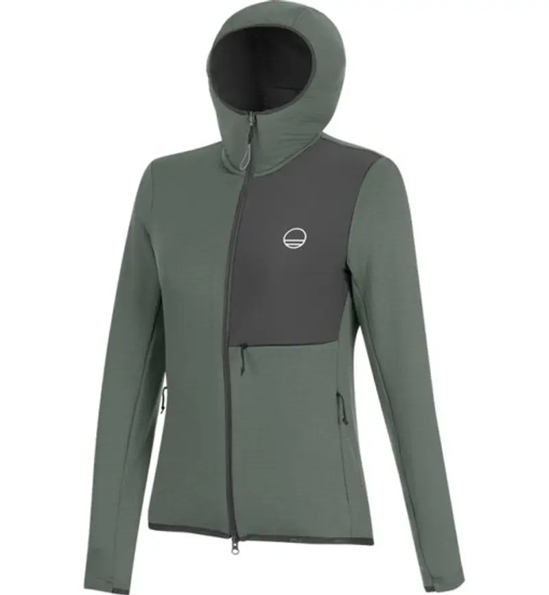 Session Pro W Hoody - felpa in pile - donna Green