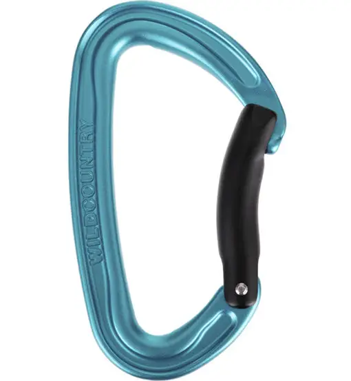 Wildsport bent gate - moschettone a leva curva Blue
