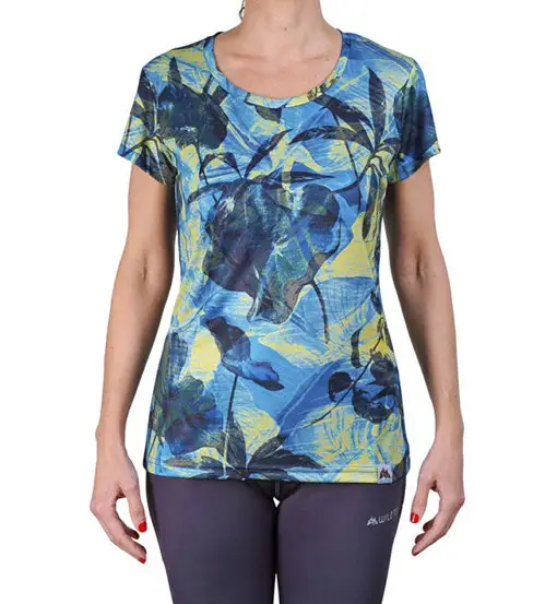Jungle Mustard W - maglia trail running - donna Blue