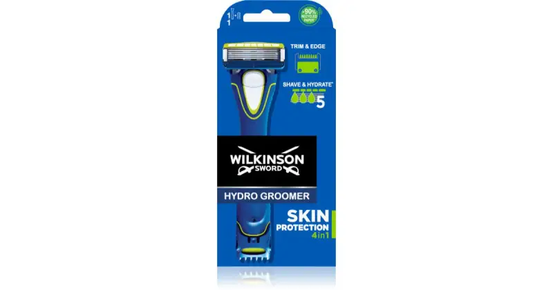 Spada Wilkinson Rasoio a batteria + 1 testa di ricambio Hydro 5 Groomer