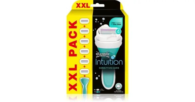 Intuition Sensitive Care rasoio + testina di ricambio 6 pezzi