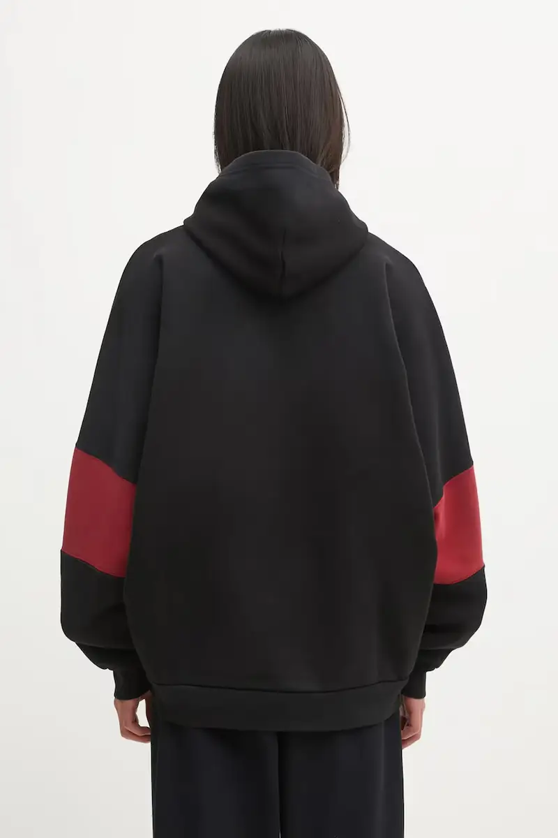 felpa in cotone Casa De Chavarria uomo colore nero con cappuccio WCJSY0096-001 miniatura 3