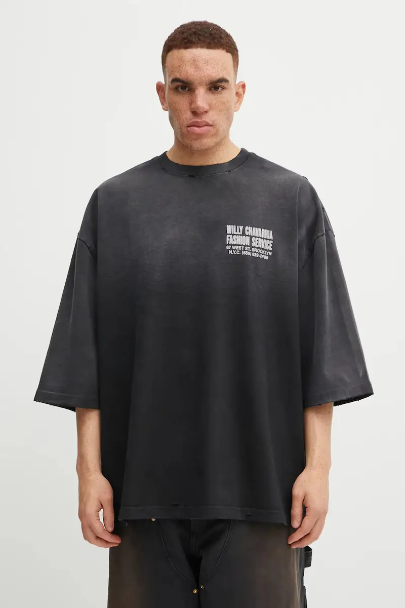 WILLY CHAVARRIA T-shirt Uomo Nero 3474190 miniatura 3