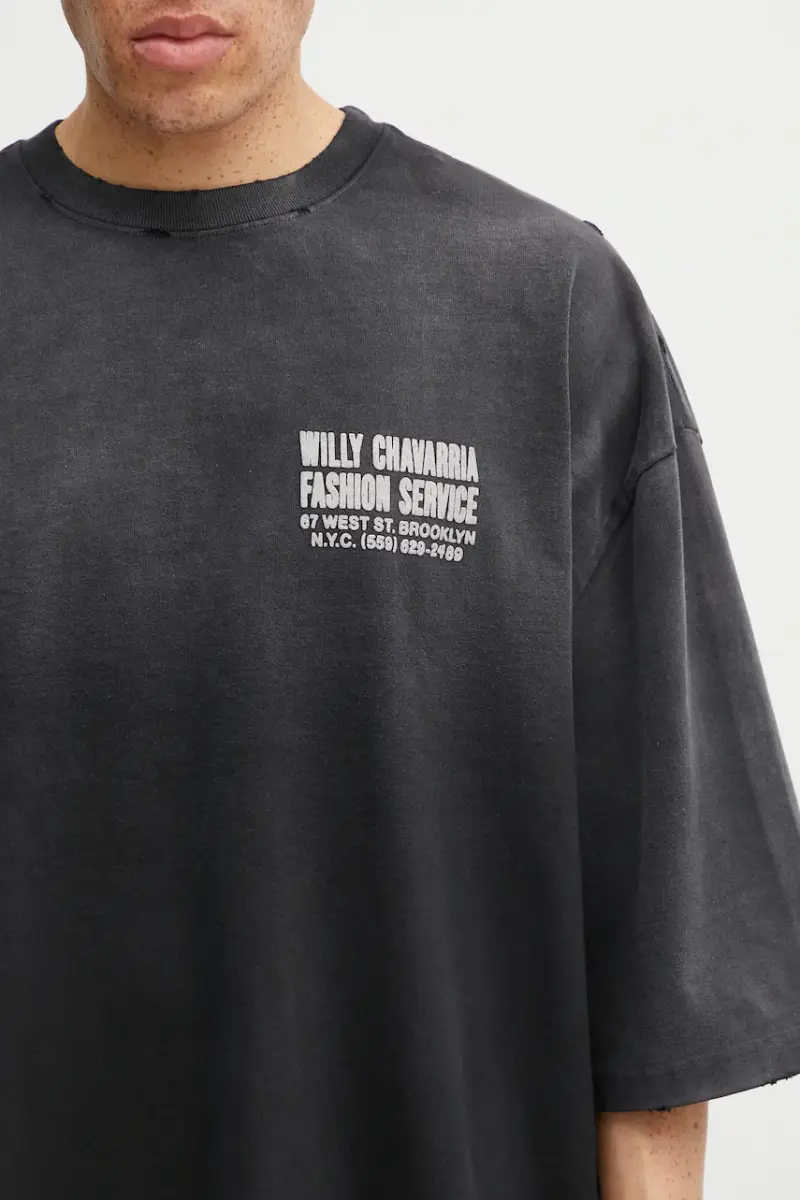 WILLY CHAVARRIA T-shirt Uomo Nero 3474190 miniatura 4