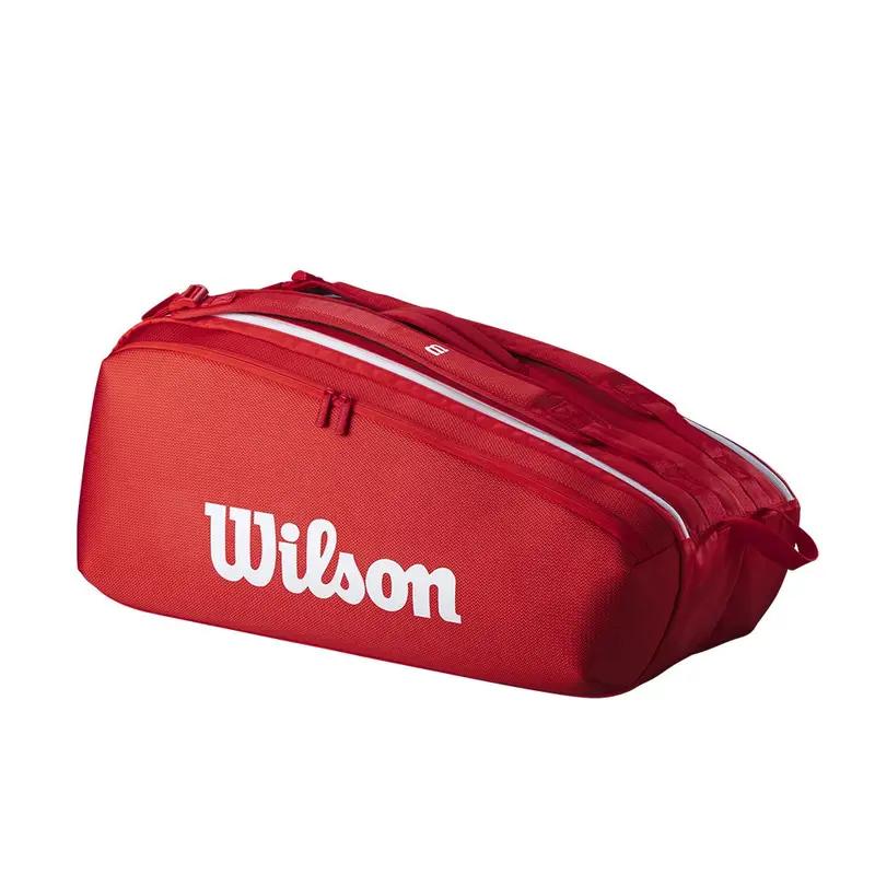 Borsa Tennis Super Tour 9 Pack Rosso Bianco TU