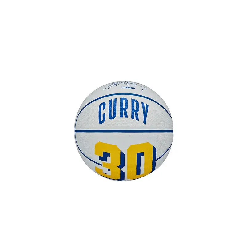 Mini Palla Da Basket Nba Icon Curry Blu Giallo 3