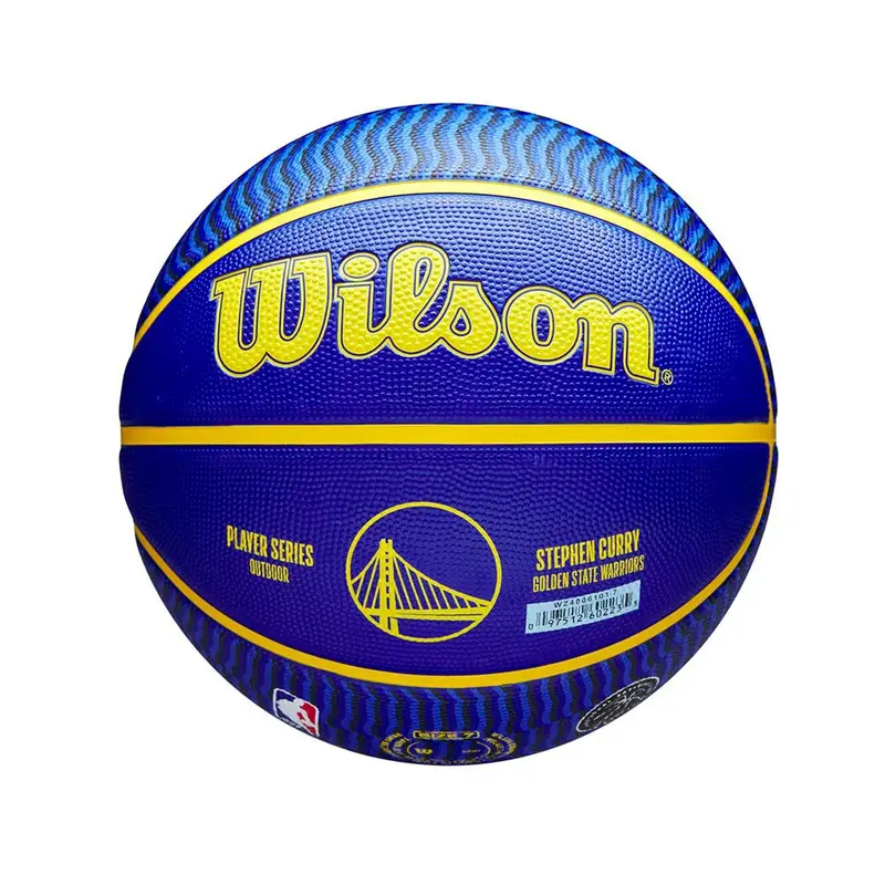 Palla Basket Nba Icon Outdoor Curry Blu Giallo 7