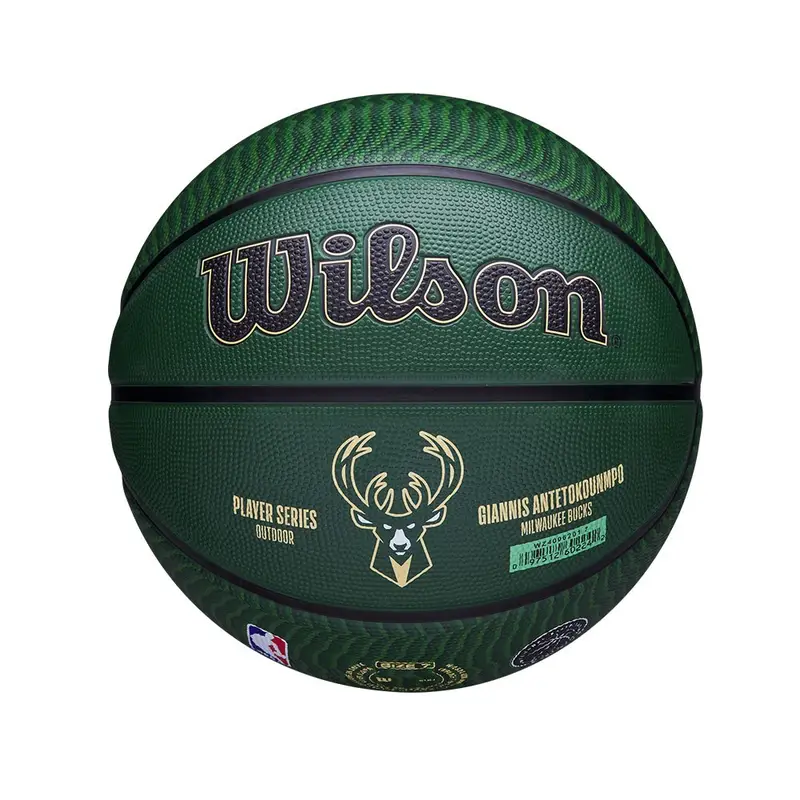 Palla Basket Nba Icon Outdoor Giannis Verde Beige 7