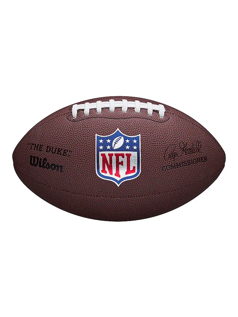 Palla da gioco replica NFL di football americano The Duke marrone