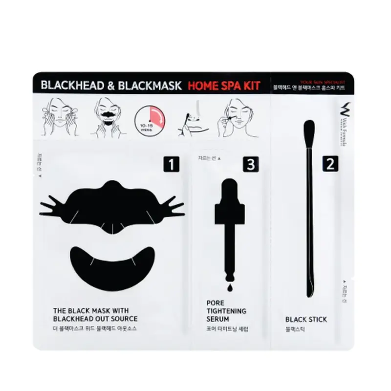 Mask Blackhead & Blackmask Home Spa Kit - Maschera viso purificante