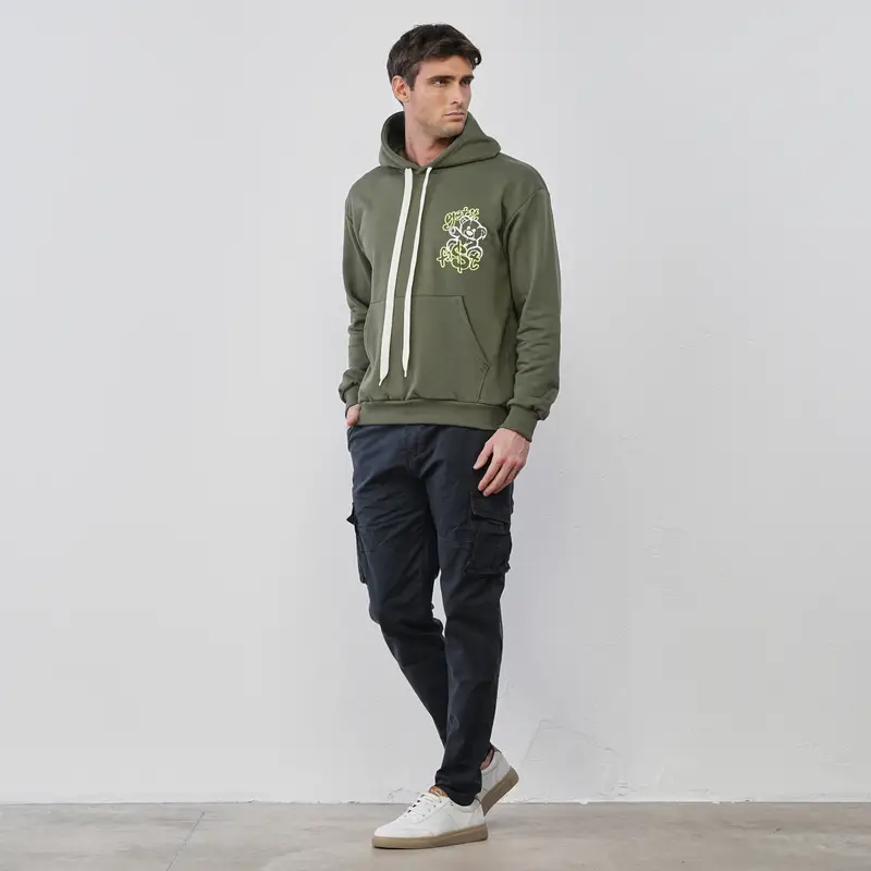 Pantaloni blu da uomo con tasconi