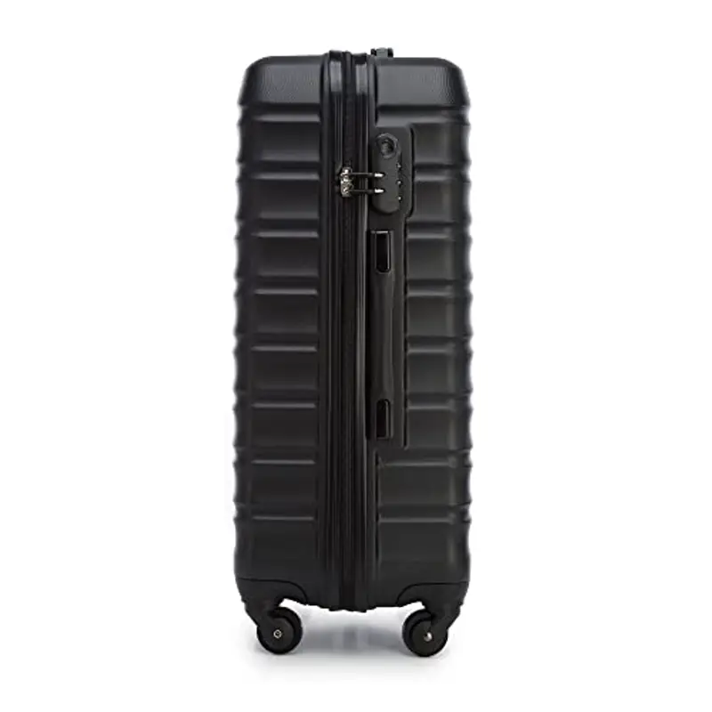 WITTCHEN Necessaire da viaggio Custodia per cosmetici Valigia da viaggio Bagaglio a mano Valigia cabina Valigia in ABS Borsa da toilette Rigido Groove Line nero miniatura 3