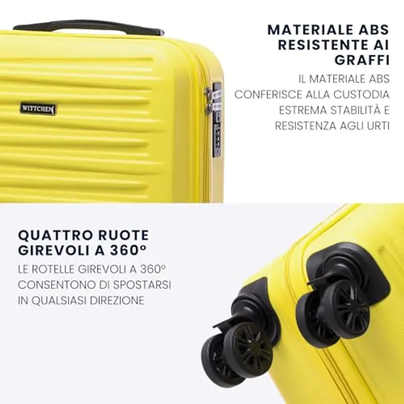 WITTCHEN Valigia rigida Donna Giallo 1918171 miniatura 3
