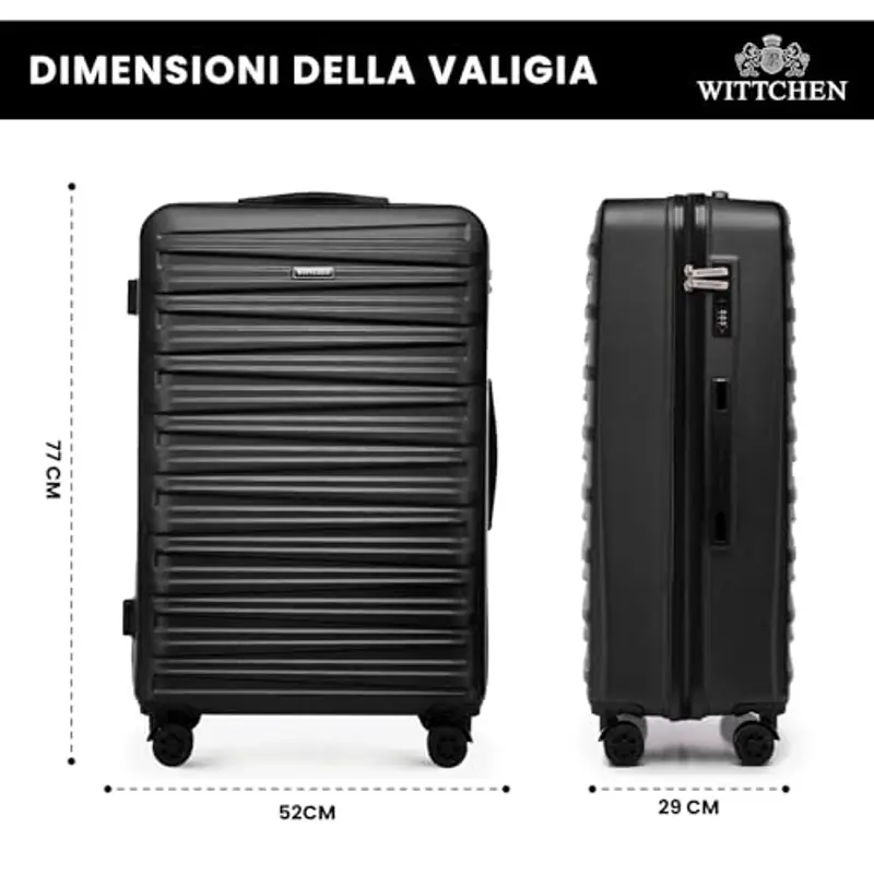 WITTCHEN Valigia rigida Nero 1215332 miniatura 2