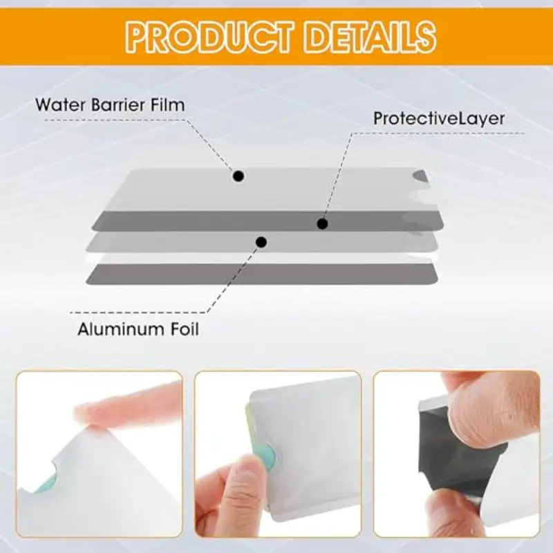 WJRQD Porta carte di credito Nero 1353640 miniatura 2