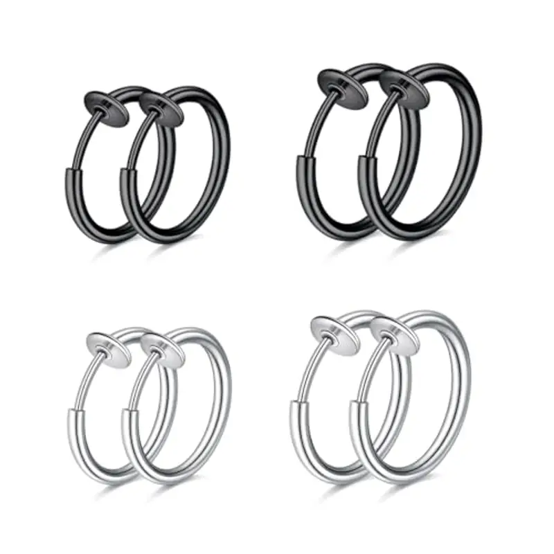 WKRTDY Orecchini Uomo Nero 1597800