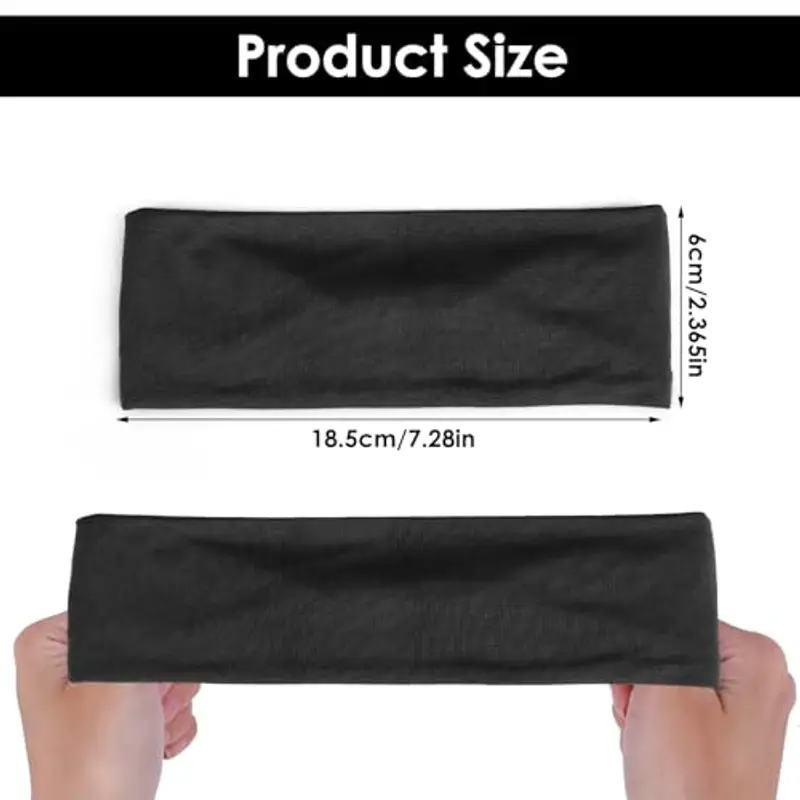 WLLHYF 2 fasce sportive per bambini, morbide e sportive, fascia per capelli per ragazze e ragazzi, fascia elastica per miniatura 2