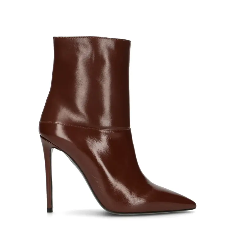 Tronchetto donna marrone in pelle Vario