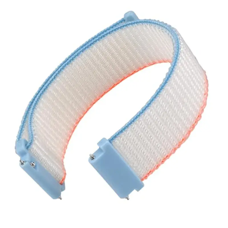 WOCCI 18mm Sportivo Cinturino in Nylon, Cinturini per Orologi a Sgancio Rapido per Uomo e Donna (Bianco)