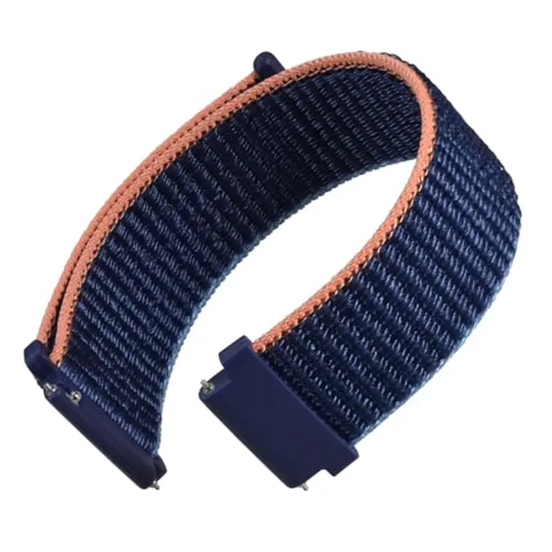 WOCCI 18mm Sportivo Cinturino in Nylon, Cinturini per Orologi a Sgancio Rapido per Uomo e Donna (Blu Navy)