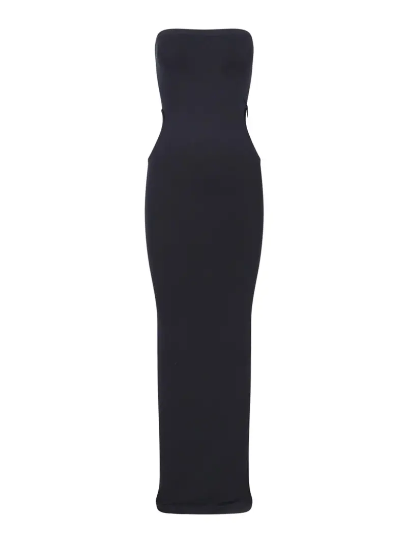 Abito maxi cut-out Nero