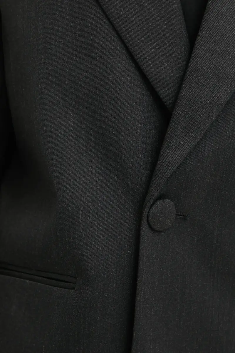 blazer con aggiunta di lana colore nero 3215-14221 miniatura 5