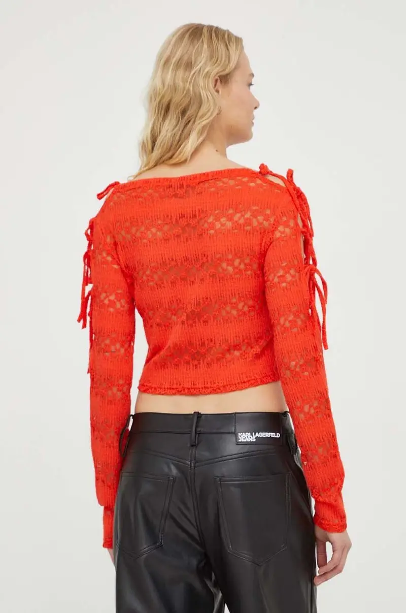 camicetta donna colore rosso miniatura 3