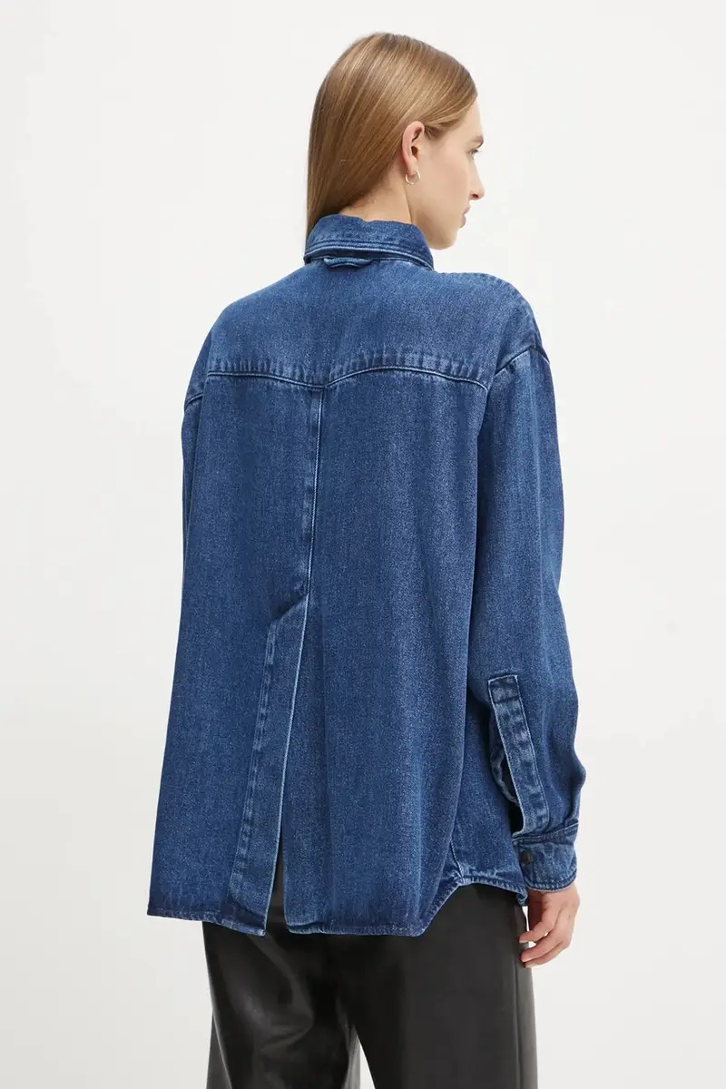 camicia donna colore blu navy 3617-15162 miniatura 3