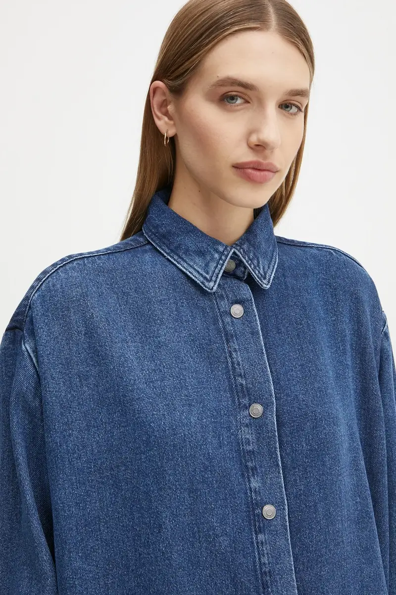 camicia donna colore blu navy 3617-15162 miniatura 4