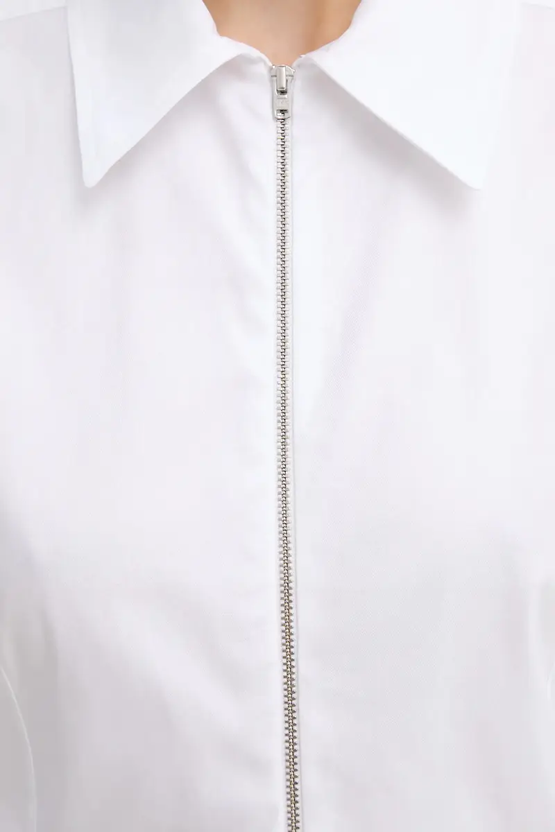 camicia in cotone donna colore bianco 3688-14287 miniatura 5