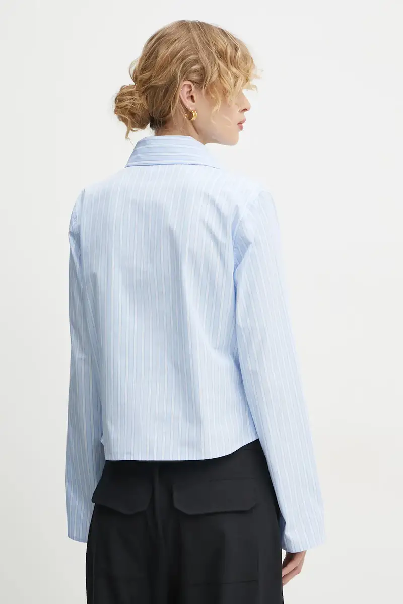 camicia in cotone donna colore blu 3367-14268 miniatura 3