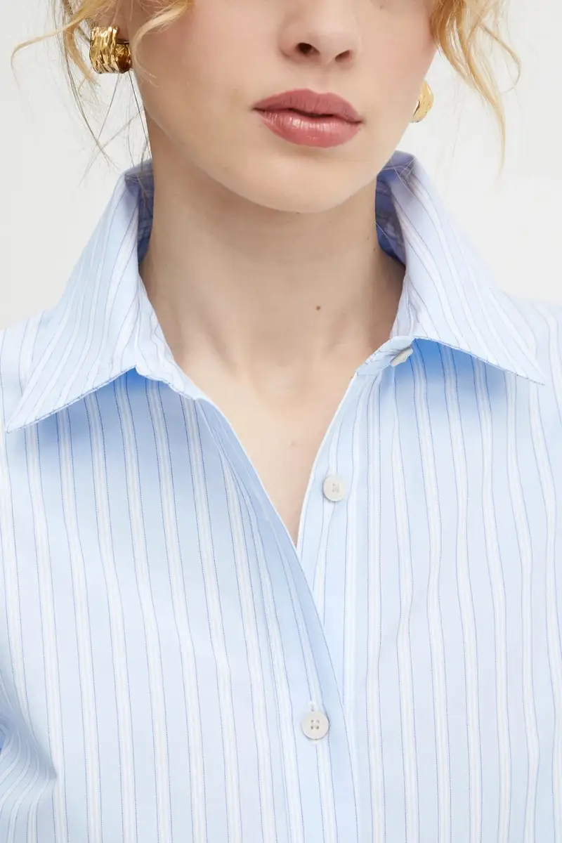 camicia in cotone donna colore blu 3367-14268 miniatura 5