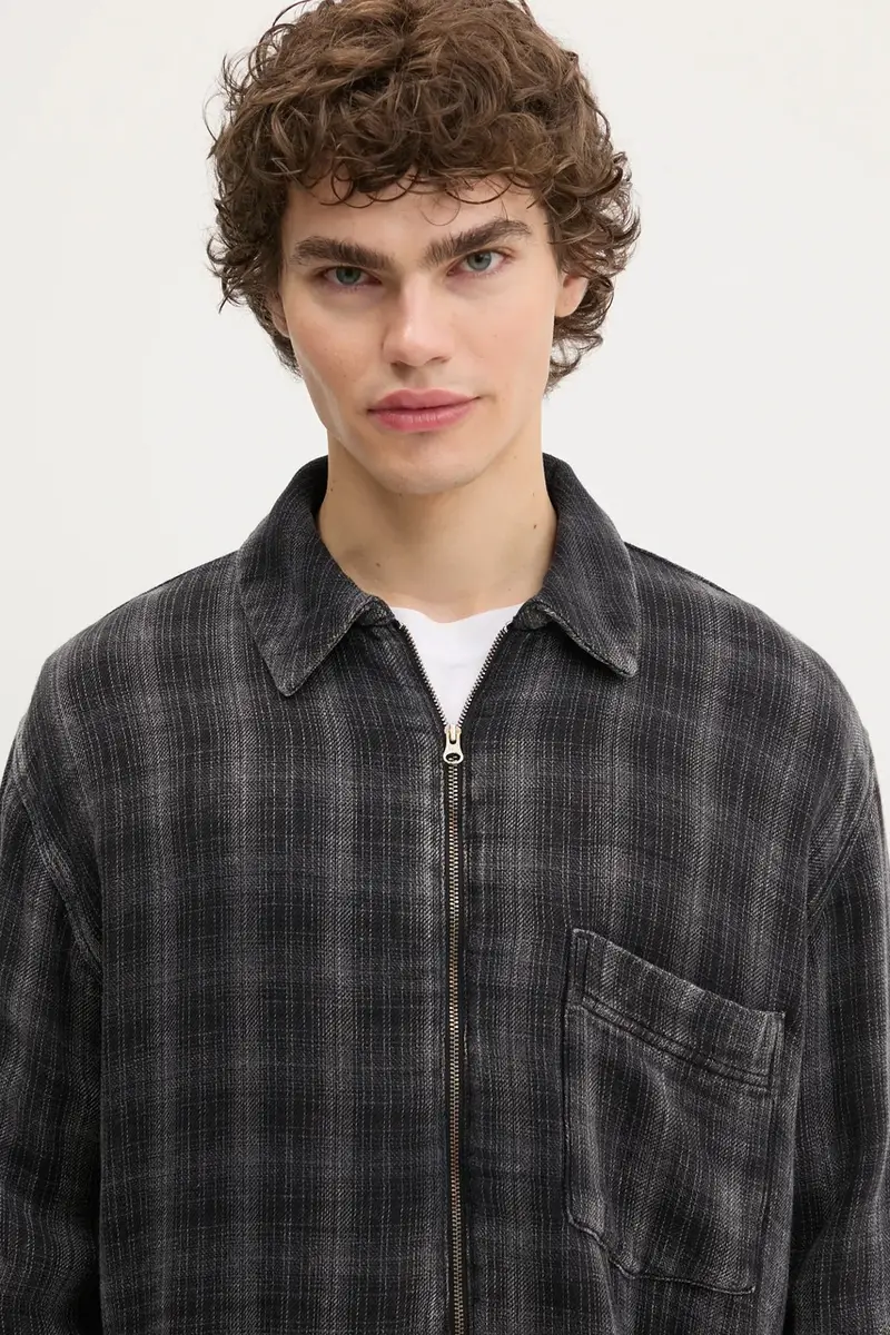 camicia in cotone uomo colore nero 3704-13059 miniatura 4